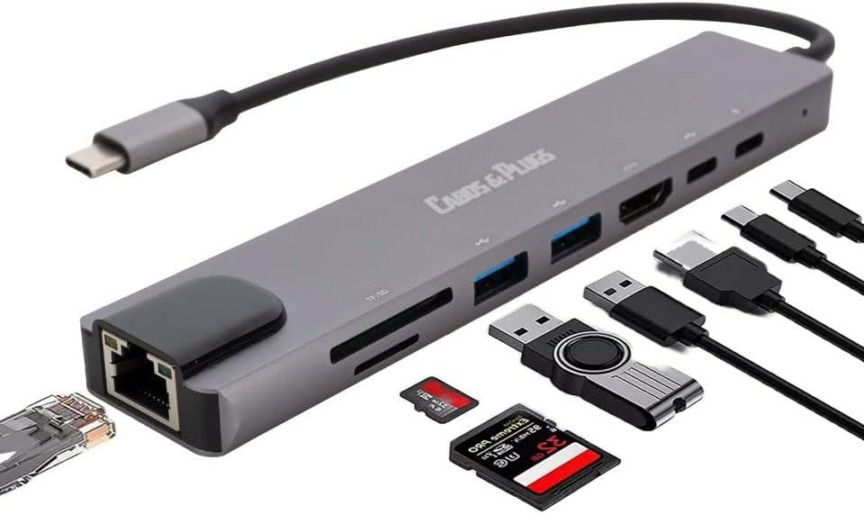 USB C Hub Cabos & Plugs
